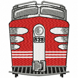 Trains Embroidery Design 11